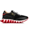 Loubishark – Sneakers – Kalveskind og Veau Velours – Sort – Dame