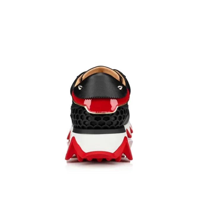 Loubishark – Sneakers – Kalveskind og Veau Velours – Sort – Dame