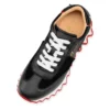 Loubishark – Sneakers – Kalveskind og Veau Velours – Sort – Dame