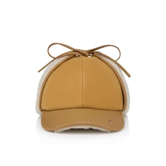 Loubiwood – Kasket – Lammeskind og shearling – Beige