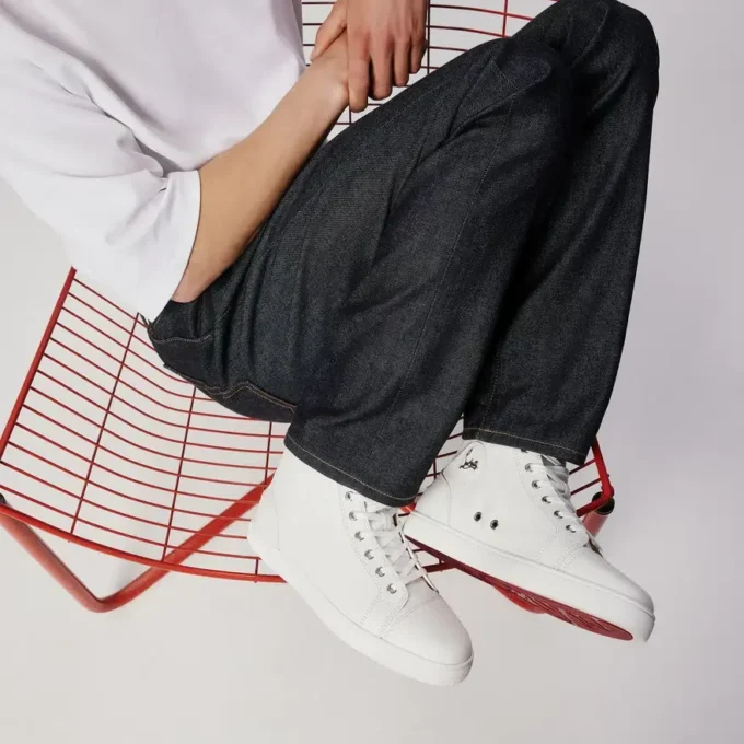 Louis – Høje Sneakers – Kalveskind – Hvid – Herre