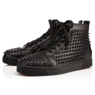 Louis – Høje Sneakers – Kalveskind og pigge – Sort – Herre Louis – Høje Sneakers – Kalveskind og pigge – Sort – Herre