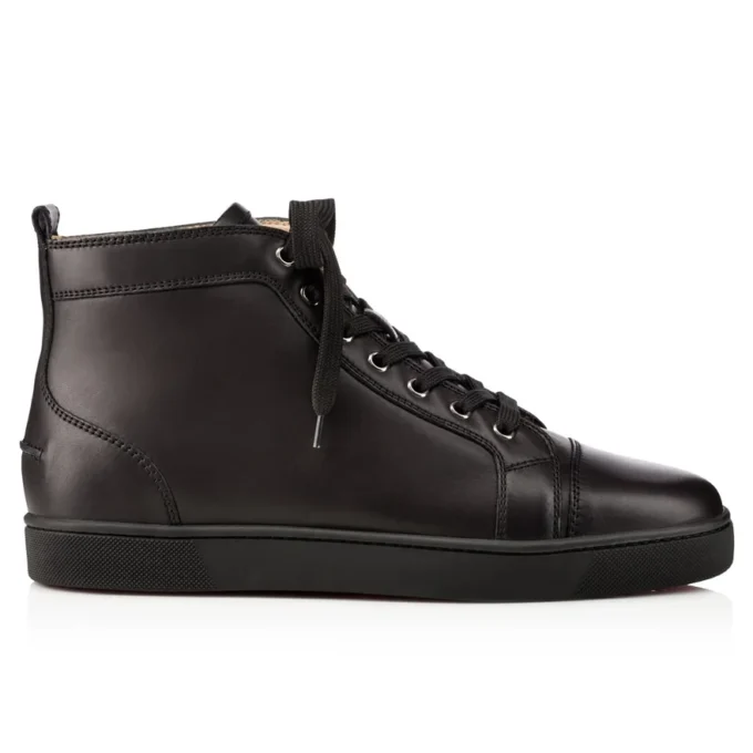 Louis – Højtop-Sneakers – Kalveskind – Sort – Herre
