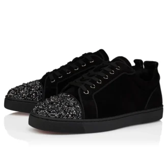 Louis Jr P Perla – Sneakers – Kalveskind og strass – Sort – Herre Louis Jr P Perla – Sneakers – Kalveskind og strass – Sort – Herre