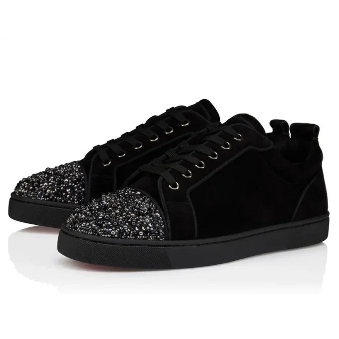 Louis Jr P Perla – Sneakers – Kalveskind og strass – Sort – Herre Louis Jr P Perla – Sneakers – Kalveskind og strass – Sort – Herre