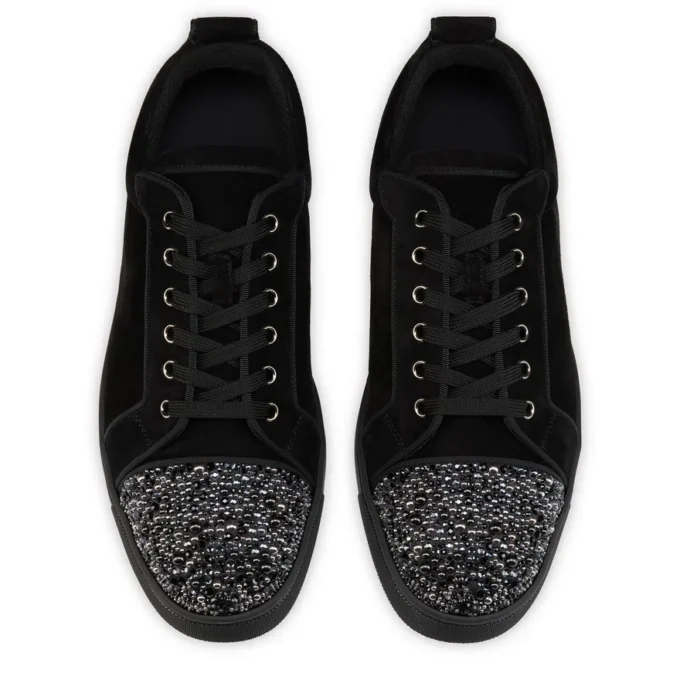 Louis Jr P Perla – Sneakers – Kalveskind og strass – Sort – Herre Louis Jr P Perla – Sneakers – Kalveskind og strass – Sort – Herre