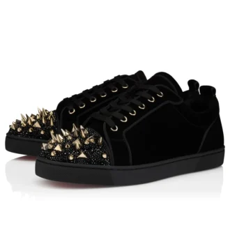 Louis Junior P Pik Pik Strass – Sneakers – Kalveskind – Sort – Herre Louis Junior P Pik Pik Strass – Sneakers – Kalveskind – Sort – Herre