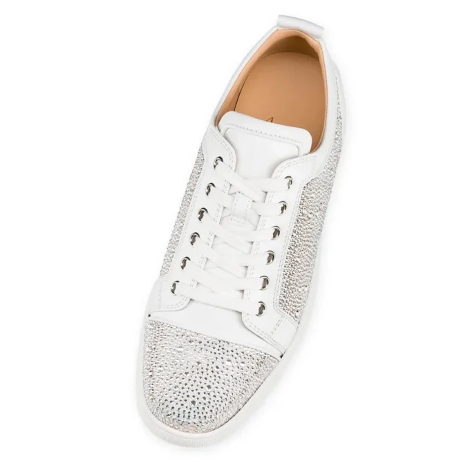Louis Junior Strass – Low-top Sneakers – Ruskind og strass – Sølv – Herre Louis Junior Strass – Low-top Sneakers – Ruskind og strass – Sølv – Herre
