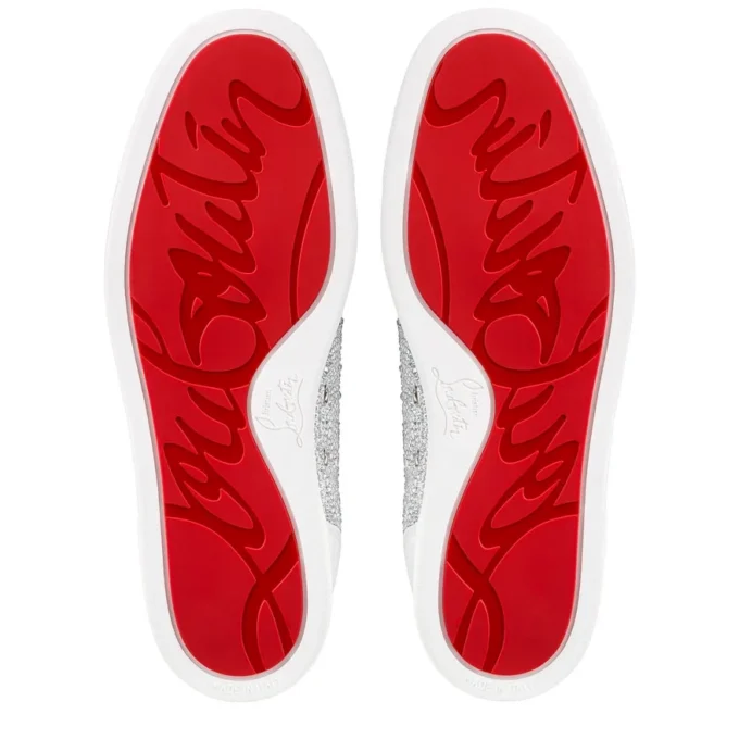 Louis Junior Strass – Low-top Sneakers – Ruskind og strass – Sølv – Herre Louis Junior Strass – Low-top Sneakers – Ruskind og strass – Sølv – Herre