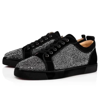Louis Junior Strass – Sneakers – Kalveskind og strass – Sort – Herre Louis Junior Strass – Sneakers – Kalveskind og strass – Sort – Herre