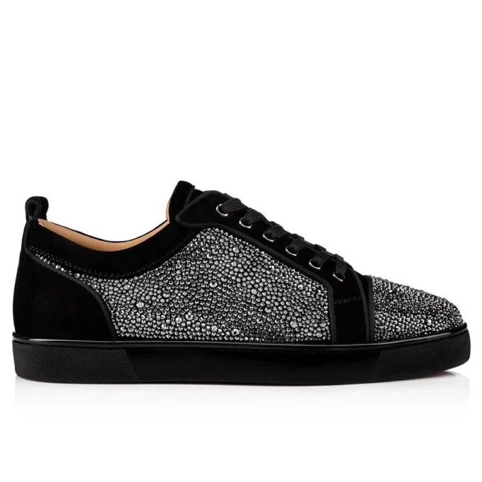 Louis Junior Strass – Sneakers – Kalveskind og strass – Sort – Herre