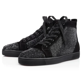 Louis Strass – Sneakers – Kalveskind og strass – Sort – Herre Louis Strass – Sneakers – Kalveskind og strass – Sort – Herre