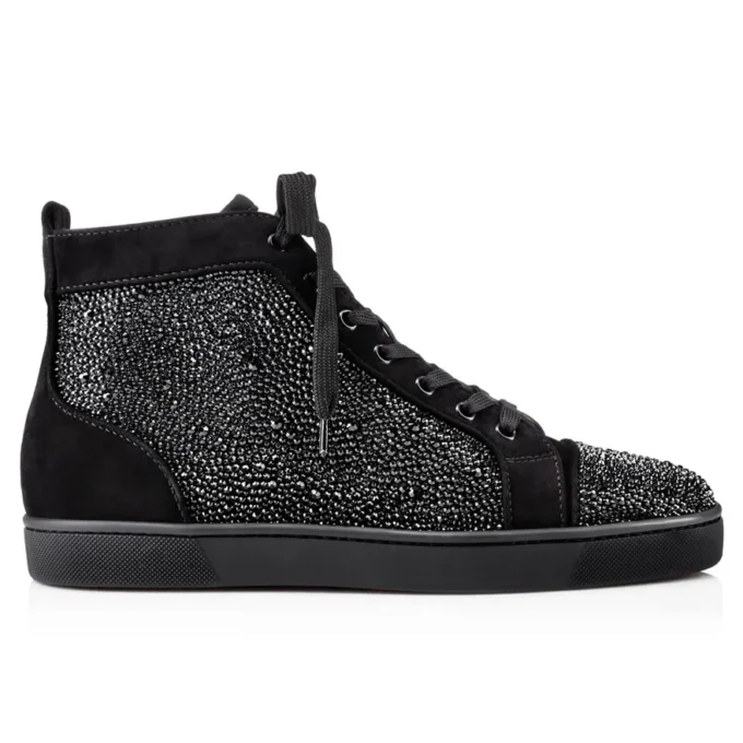 Louis Strass – Sneakers – Kalveskind og strass – Sort – Herre