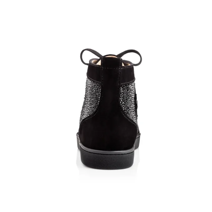 Louis Strass – Sneakers – Kalveskind og strass – Sort – Herre