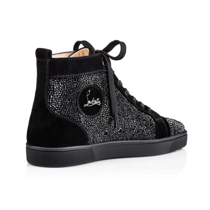 Louis Strass – Sneakers – Kalveskind og strass – Sort – Herre