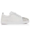 Louise Junior Perla – Sneakers – Krepsatin, kalveskind og perler – Hvid – Dame Louise Junior Perla – Sneakers – Krepsatin, kalveskind og perler – Hvid – Dame