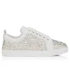 Louperla Jr – Sneakers – Krepsatin, kalveskind, strass og perler – Hvid – Herre Louperla Jr – Sneakers – Krepsatin, kalveskind, strass og perler – Hvid – Herre