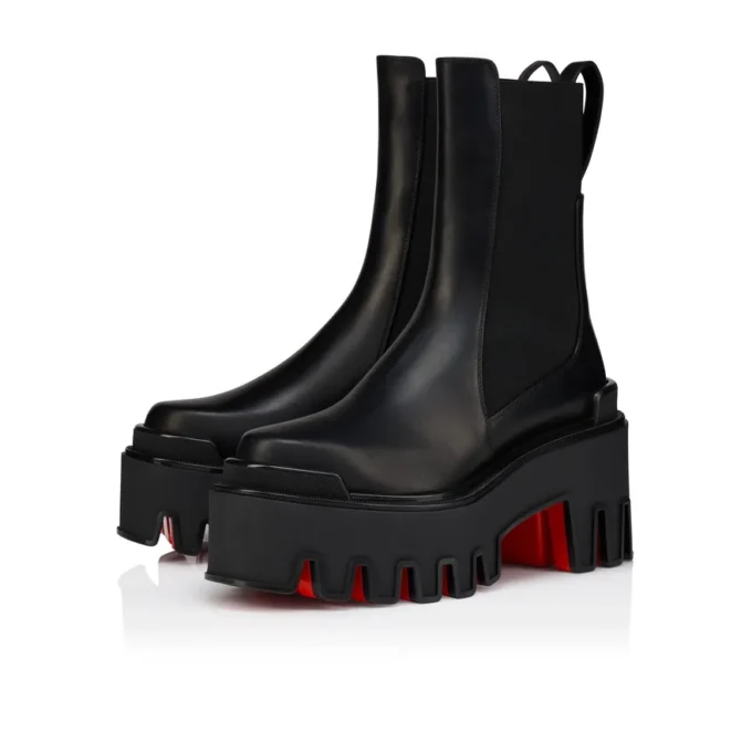 Marcharcroche Dune Maxx – 80 mm lave støvler – voksbehandlet kalveskind – sort – kvinder
