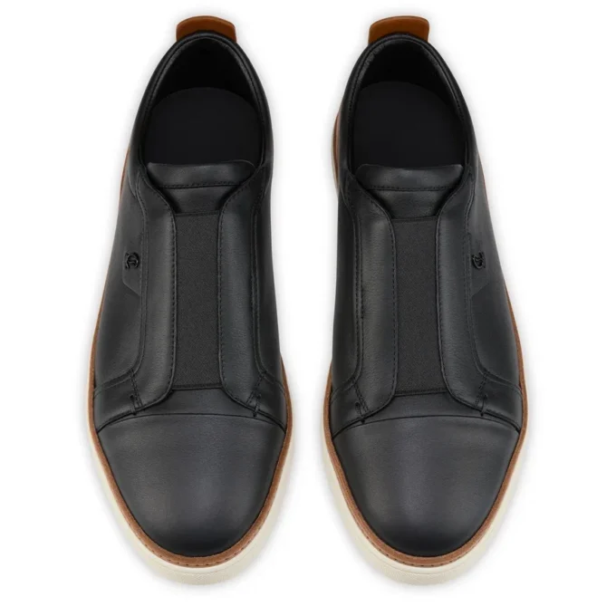 Marcontonio – Sneakers – Kalveskind – Sort – Herre