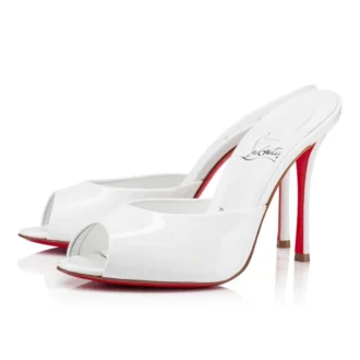 Me Dolly – 100 mm mule – laklæder – Bianco – Dame Me Dolly – 100 mm mule – laklæder – Bianco – Dame