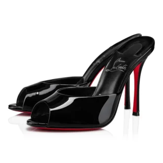 Me Dolly – 100 mm mule – laklæder – sort – kvinder Me Dolly – 100 mm mule – laklæder – sort – kvinder