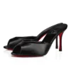 Me Dolly – 85 mm mule – Nappalæder – Sort – Dame