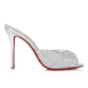 Me Dolly Strass – 100 mm mule – ruskind og strass – sølv Me Dolly Strass – 100 mm mule – ruskind og strass – sølv