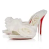 Mere Lachaise Mule – 120 mm mule – crepesatin – elfenben – kvinder