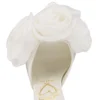 Mere Lachaise Mule – 120 mm mule – crepesatin – elfenben – kvinder