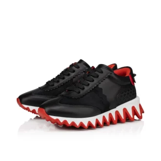 Mini Shark – Sneakers – Kalveskind, ruskind og lakeret kalveskind – Sort – Børn