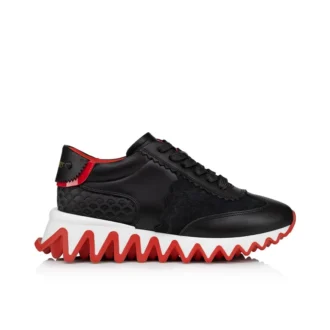 Mini Shark – Sneakers – Kalveskind, ruskind og lakeret kalveskind – Sort – Børn