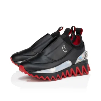 Mini Sharkyloub – Sneakers – Kalveskind og neopren – Sort – Børn