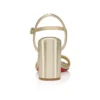 Miss Jane – 85 mm sandaler – lamineret kalveskind – platine – kvinder Miss Jane – 85 mm sandaler – lamineret kalveskind – platine – kvinder