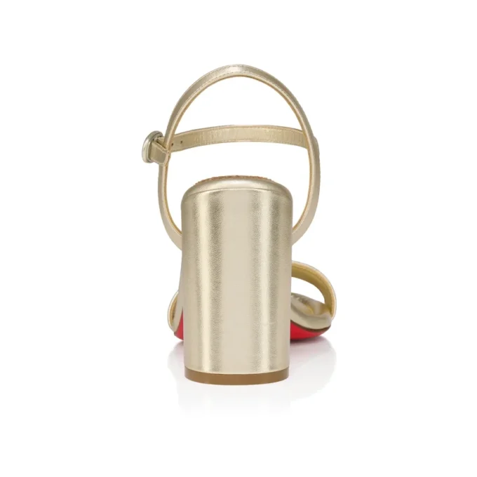 Miss Jane – 85 mm sandaler – lamineret kalveskind – platine – kvinder Miss Jane – 85 mm sandaler – lamineret kalveskind – platine – kvinder