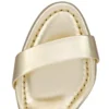 Miss Jane – 85 mm sandaler – lamineret kalveskind – platine – kvinder Miss Jane – 85 mm sandaler – lamineret kalveskind – platine – kvinder