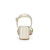 Miss Jane-sandal – 55 mm sandaler – iriserende nappalæder – platin – kvinder