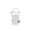 Miss Jane-sandal – 85 mm sandaler – perlemorsfarvet nappalæder – Bianco – kvinder