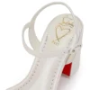 Miss Jane-sandal – 85 mm sandaler – perlemorsfarvet nappalæder – Bianco – kvinder