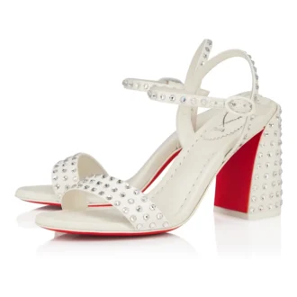 Miss Jane Sandal Strass Boum – 85 mm sandaler – crepesatin – farve: elfenben – kvinder Miss Jane Sandal Strass Boum – 85 mm sandaler – crepesatin – farve: elfenben – kvinder