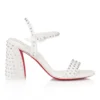 Miss Jane Sandal Strass Boum – 85 mm sandaler – crepesatin – farve: elfenben – kvinder Miss Jane Sandal Strass Boum – 85 mm sandaler – crepesatin – farve: elfenben – kvinder