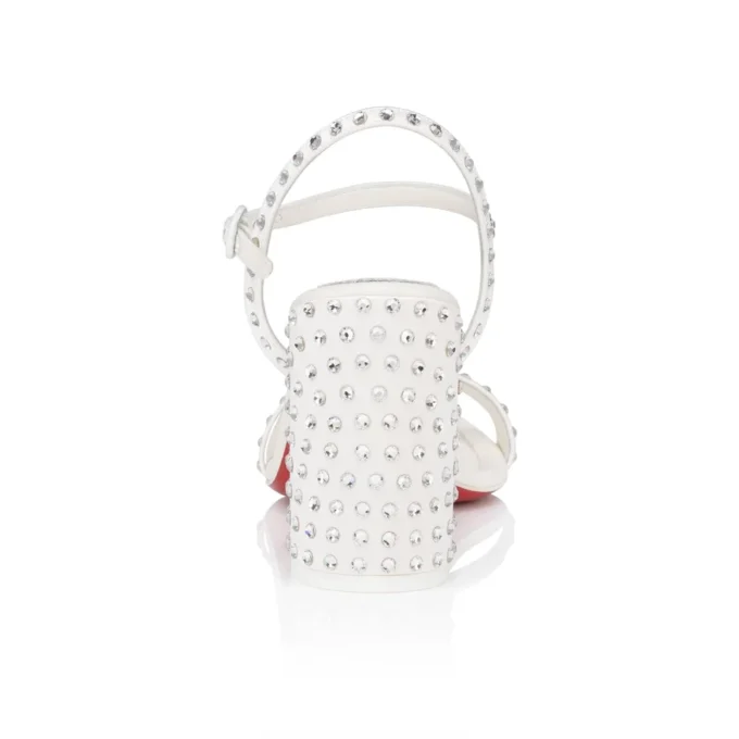 Miss Jane Sandal Strass Boum – 85 mm sandaler – crepesatin – farve: elfenben – kvinder Miss Jane Sandal Strass Boum – 85 mm sandaler – crepesatin – farve: elfenben – kvinder