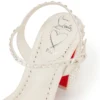 Miss Jane Sandal Strass Boum – 85 mm sandaler – crepesatin – farve: elfenben – kvinder Miss Jane Sandal Strass Boum – 85 mm sandaler – crepesatin – farve: elfenben – kvinder