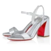 Miss Jane-sandalen – 85 mm sandaler – lamineret kalveskind – sølv – kvinder Miss Jane-sandalen – 85 mm sandaler – lamineret kalveskind – sølv – kvinder