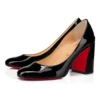 Miss Sab – 85 mm pumps – lakeret kalveskind – sort – kvinder