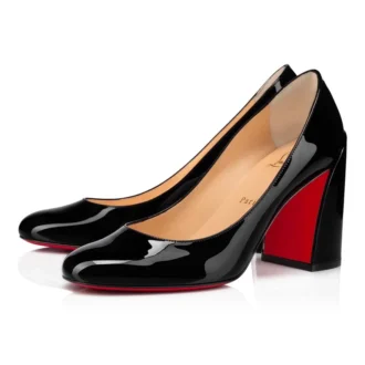 Miss Sab – 85 mm pumps – lakeret kalveskind – sort – kvinder Miss Sab – 85 mm pumps – lakeret kalveskind – sort – kvinder