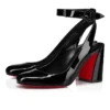 Miss Sab Sling – 85 mm pumps – laklæder – sort
