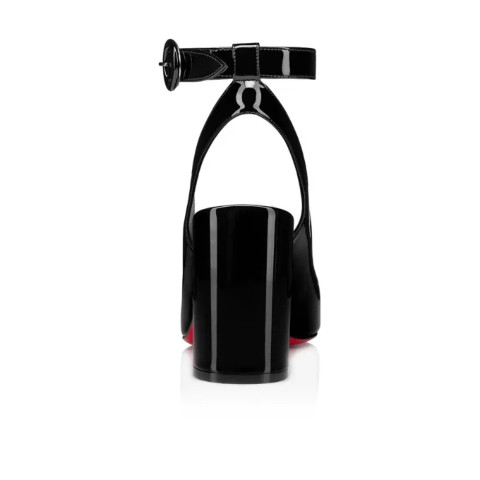 Miss Sab Sling – 85 mm pumps – laklæder – sort