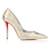 Miss Z – 100 mm pumps – diamantformet lamineret lammeskind – Platino Chiaro – Dame Miss Z – 100 mm pumps – diamantformet lamineret lammeskind – Platino Chiaro – Dame