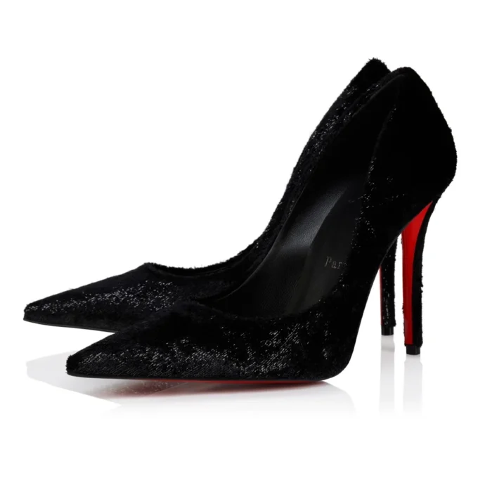 Miss Z – 100 mm pumps – fløjl – sort – kvinder
