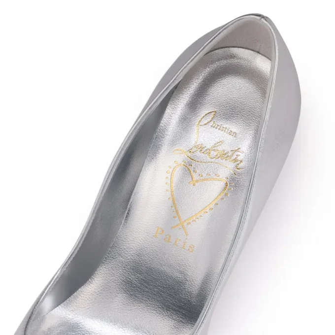 Miss Z – 100 mm pumps – lamineret nappalæder – sølv – kvinder Miss Z – 100 mm pumps – lamineret nappalæder – sølv – kvinder